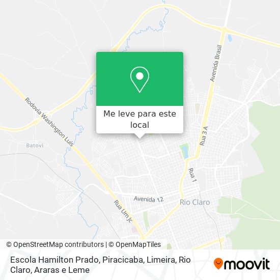 Escola Hamilton Prado mapa