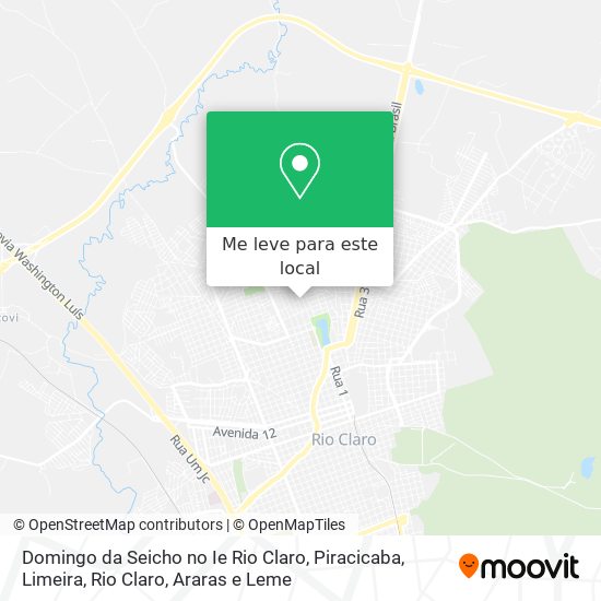 Domingo da Seicho no Ie Rio Claro mapa