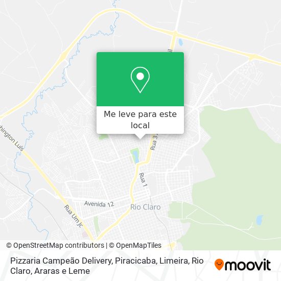 Pizzaria Campeão Delivery mapa