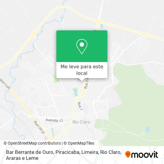Bar Berrante de Ouro mapa