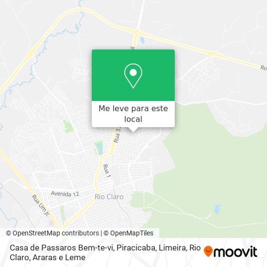 Casa de Passaros Bem-te-vi mapa