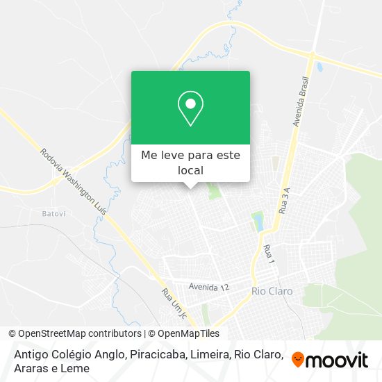 Antigo Colégio Anglo mapa