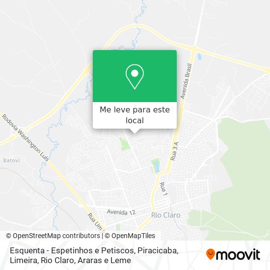 Esquenta - Espetinhos e Petiscos mapa