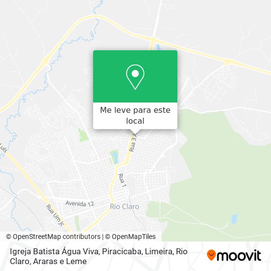 Igreja Batista Água Viva mapa