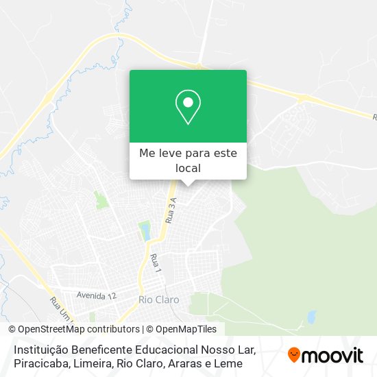 Instituição Beneficente Educacional Nosso Lar mapa