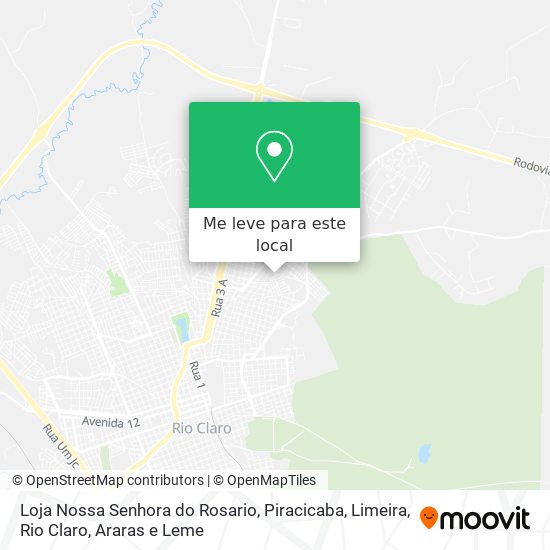 Loja Nossa Senhora do Rosario mapa
