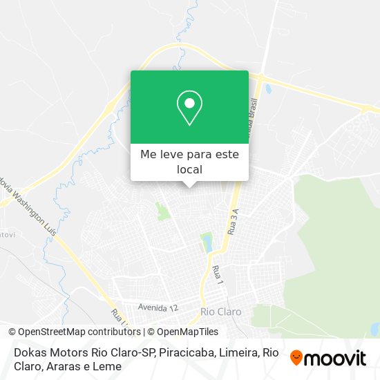 Dokas Motors Rio Claro-SP mapa