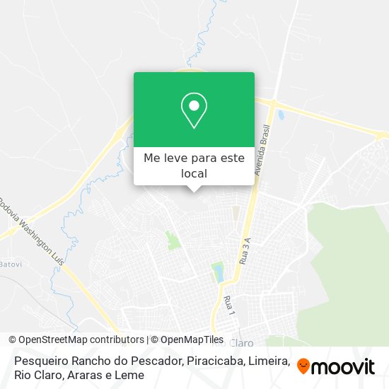 Pesqueiro Rancho do Pescador mapa