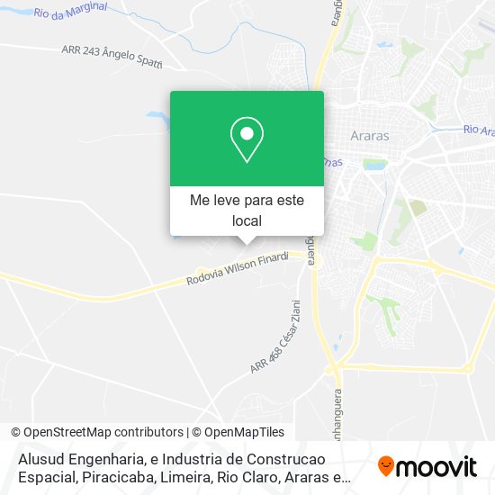 Alusud Engenharia, e Industria de Construcao Espacial mapa