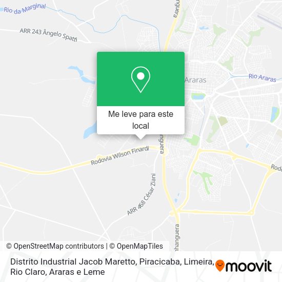 Distrito Industrial Jacob Maretto mapa