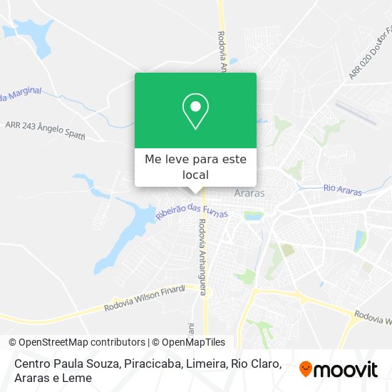 Centro Paula Souza mapa