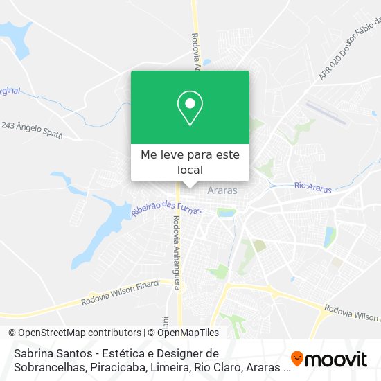 Sabrina Santos - Estética e Designer de Sobrancelhas mapa