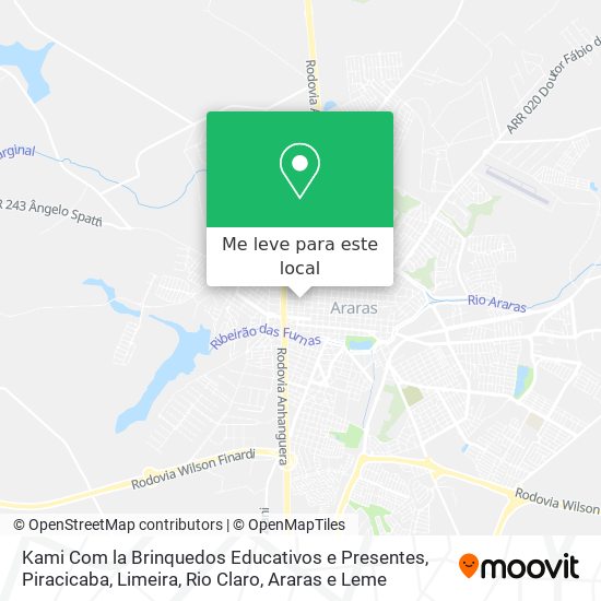 Kami Com la Brinquedos Educativos e Presentes mapa