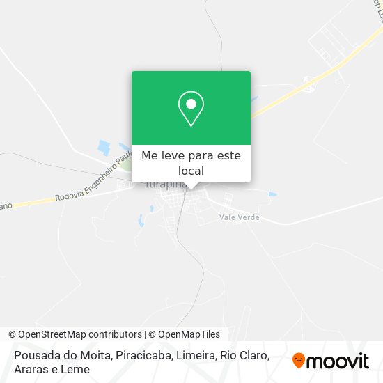 Pousada do Moita mapa