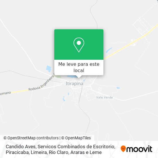 Candido Aves, Servicos Combinados de Escritorio mapa