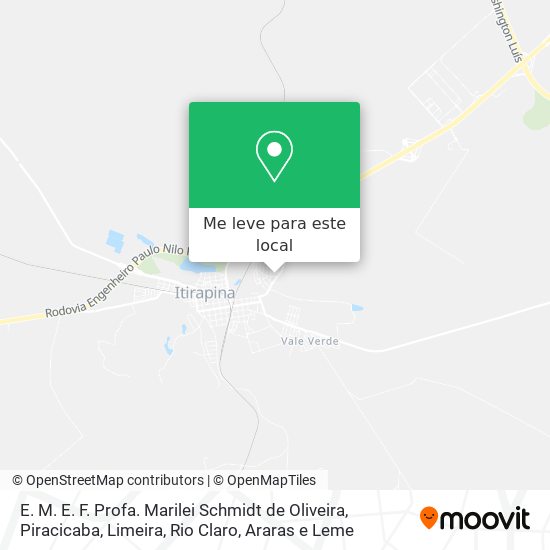 E. M. E. F. Profa. Marilei Schmidt de Oliveira mapa