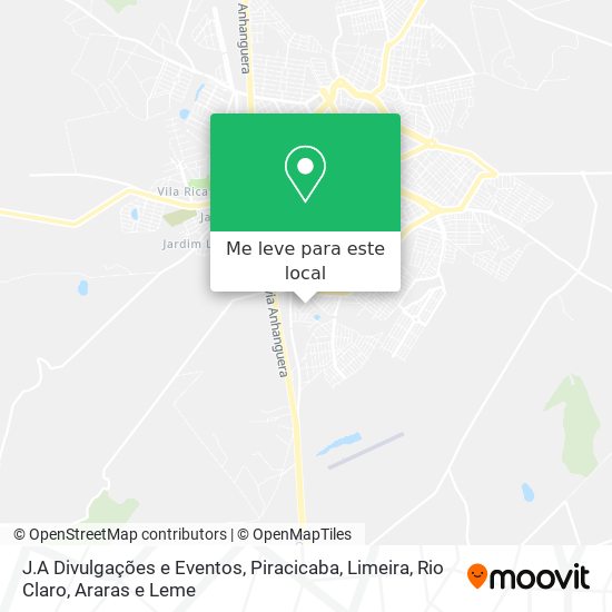 J.A Divulgações e Eventos mapa