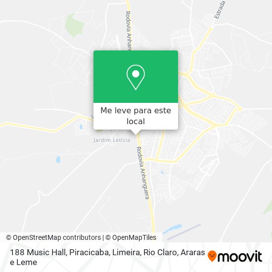 188 Music Hall mapa