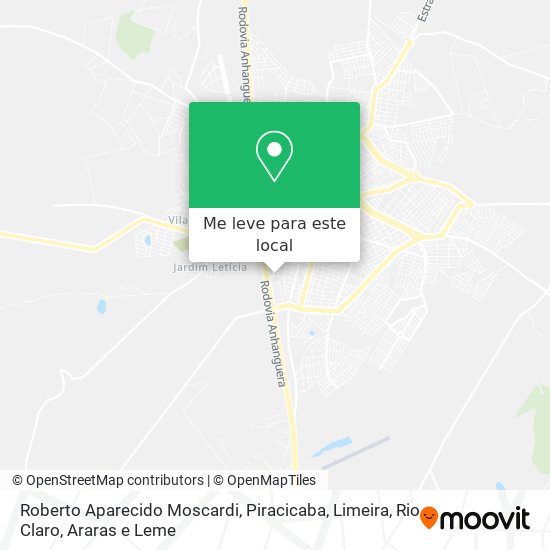 Roberto Aparecido Moscardi mapa