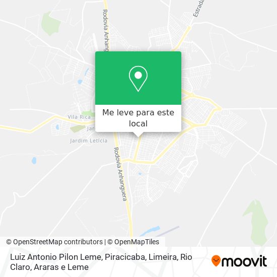 Luiz Antonio Pilon Leme mapa