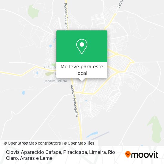 Clovis Aparecido Caface mapa