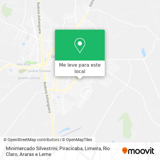 Minimercado Silvestrini mapa