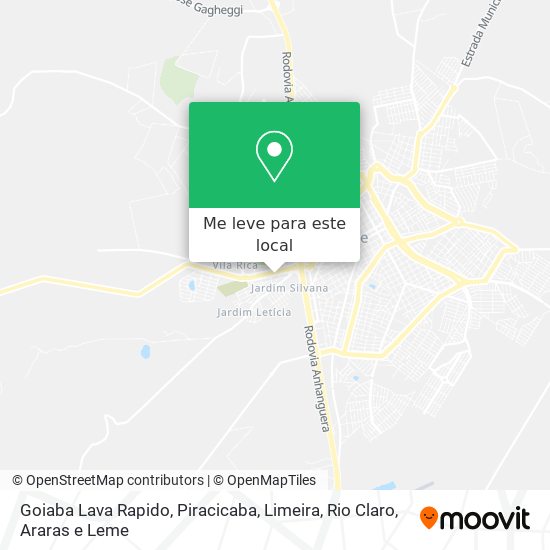 Goiaba Lava Rapido mapa