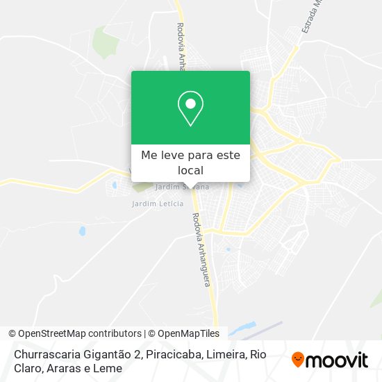 Churrascaria Gigantão 2 mapa