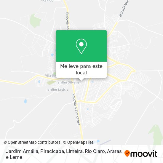 Jardim Amália mapa