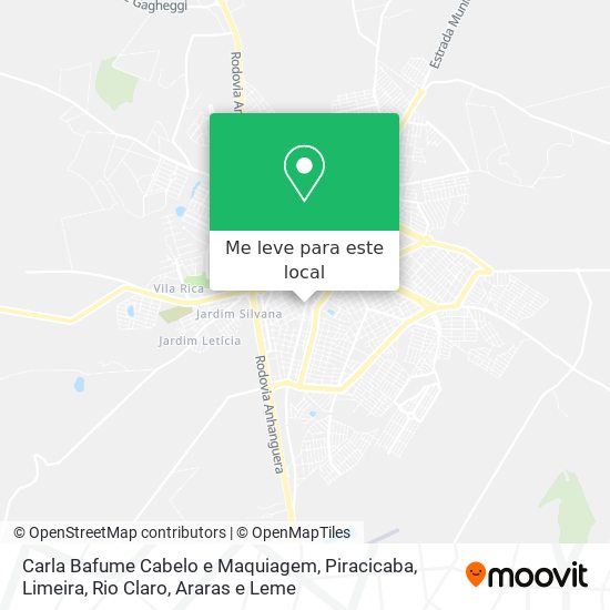 Carla Bafume Cabelo e Maquiagem mapa