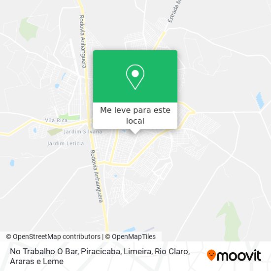 No Trabalho O Bar mapa