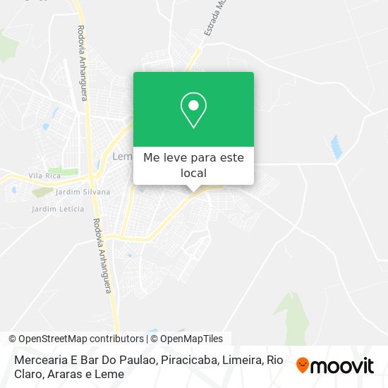 Mercearia E Bar Do Paulao mapa