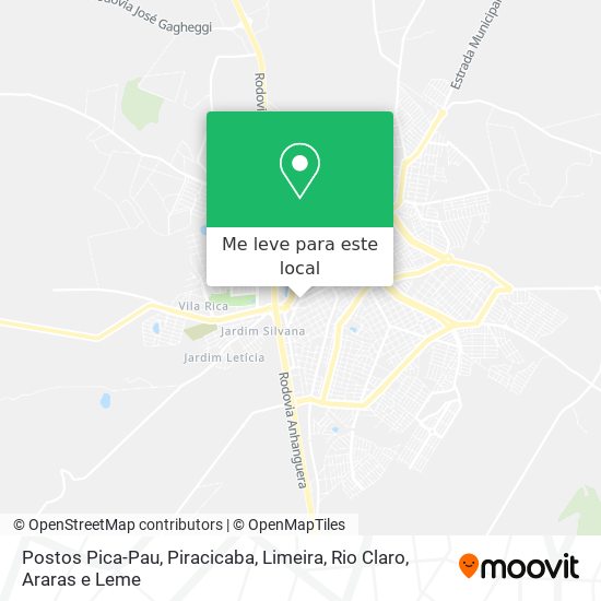 Postos Pica-Pau mapa