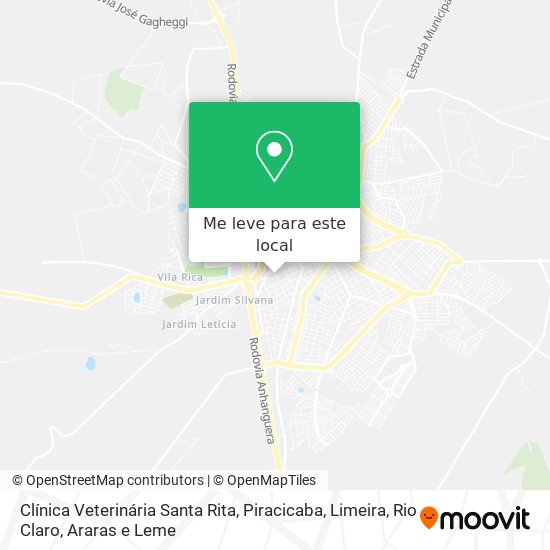 Clínica Veterinária Santa Rita mapa