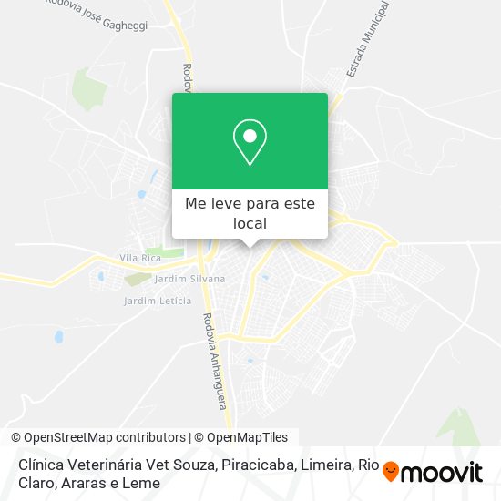 Clínica Veterinária Vet Souza mapa