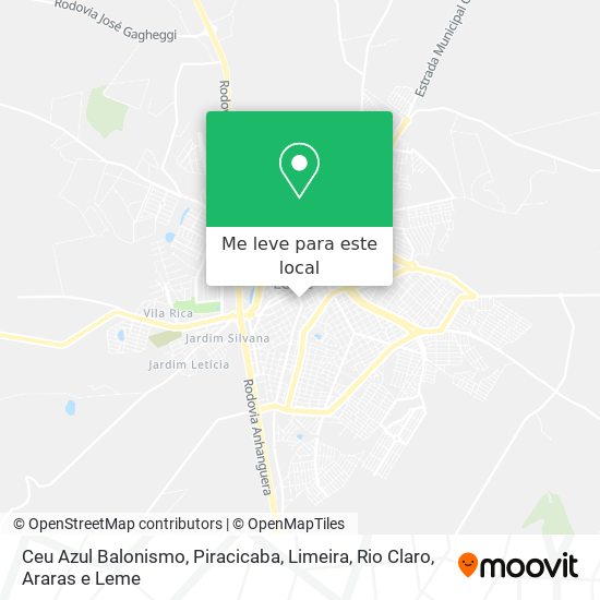Ceu Azul Balonismo mapa