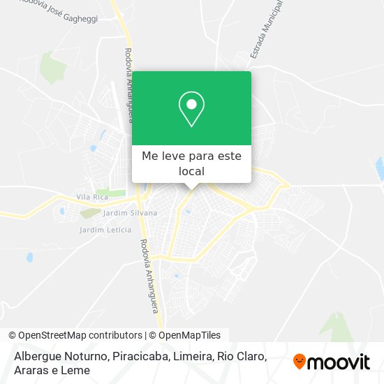 Albergue Noturno mapa