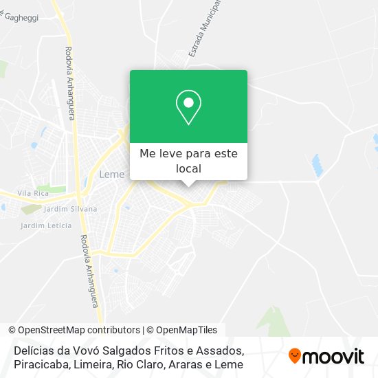 Delícias da Vovó Salgados Fritos e Assados mapa