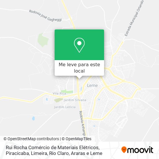 Rui Rocha Comércio de Materiais Elétricos mapa