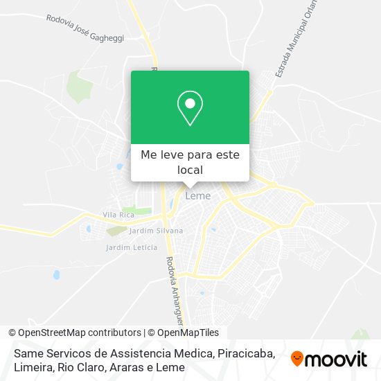 Same Servicos de Assistencia Medica mapa