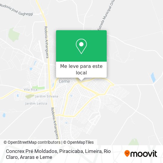 Concrex Pré Moldados mapa
