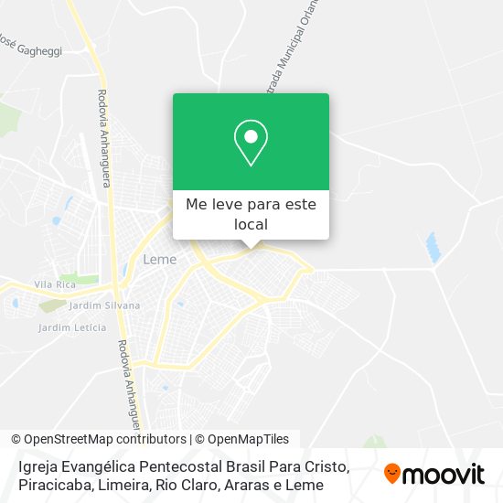 Igreja Evangélica Pentecostal Brasil Para Cristo mapa