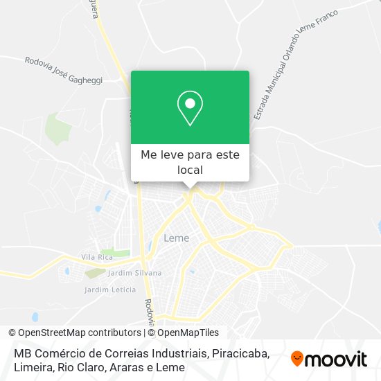 MB Comércio de Correias Industriais mapa