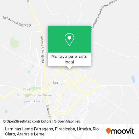Laminas Leme Ferragens mapa