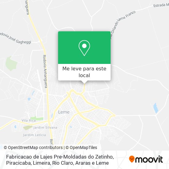 Fabricacao de Lajes Pre-Moldadas do Zetinho mapa