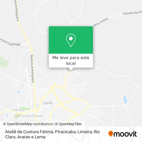 Ateliê de Costura Fátima mapa