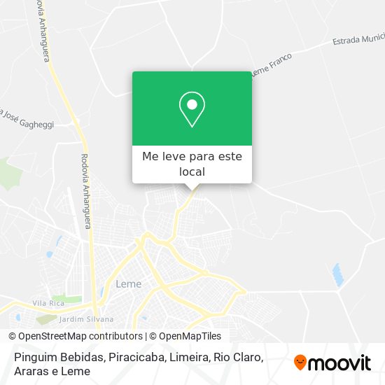 Pinguim Bebidas mapa
