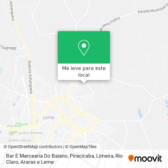 Bar E Mercearia Do Baiano mapa
