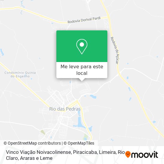 Vinco Viação Noivacolinense mapa