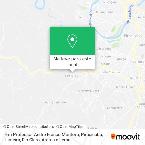 Em Professor Andre Franco Montoro mapa